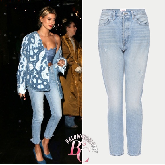 Frame Denim Denim - FRAME Rigid Re-Release Le Original Skinny Distressed Straight Morrison Size 28